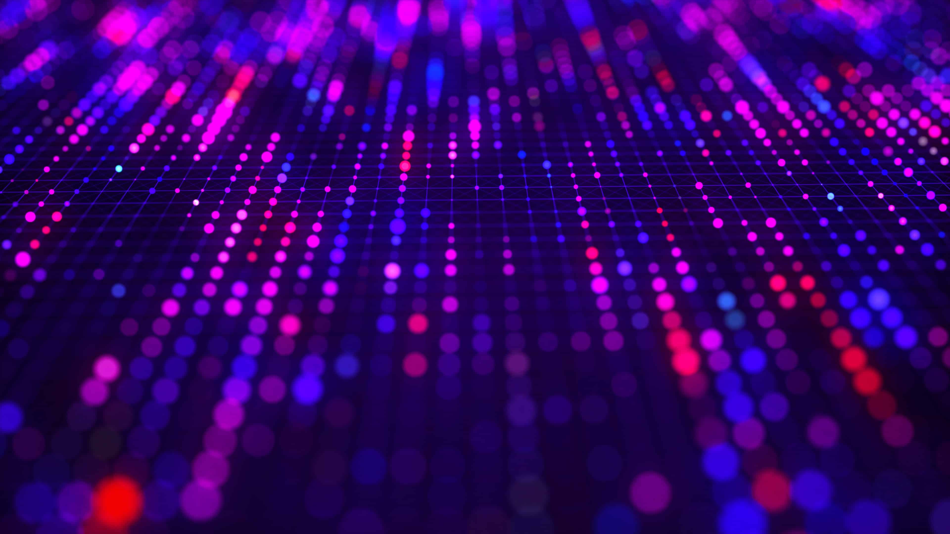 Futuristic dots background