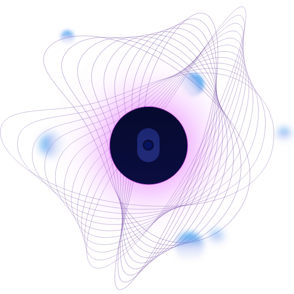 Two sets of lines curving around Cranium logo in a dynamic and free pattern